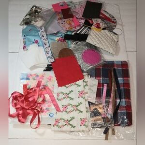 Lot Of Sewing Fabric And Materials